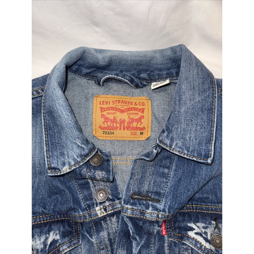 Women's Levi 72334 Jean Jacket Size: M‎ - Picture 4 of 8